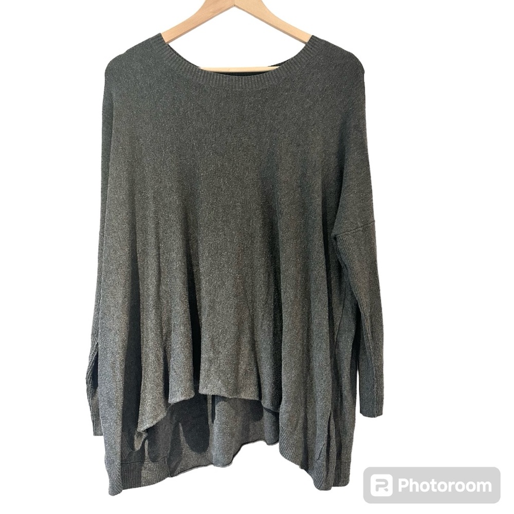 Eileen Fisher Long‎ Sleeve Flowy Sweater Gray Size Medium